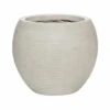 Abby Ball Plant Pot - Ridged Cement -Greencore Store 6FSTRICA2