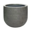 Cody Plant Pot - Ridged Dark Grey -Greencore Store 6FSTRIGD2