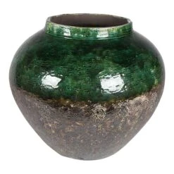 Lindy Jar Plant Pot - Black Green -Greencore Store 6PTR62411