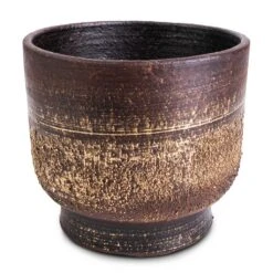 Aico Plant Pot - Shiny Brown 18 Aico Plant Pot - Shiny Brown -Greencore Store Aico Plant Pot Shiny Brown 17x13cm