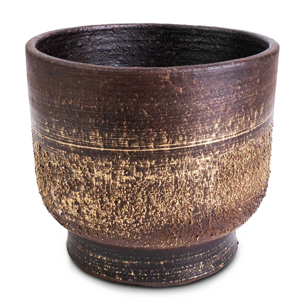 Aico Plant Pot - Shiny Brown 7 Aico Plant Pot - Shiny Brown - Image 5