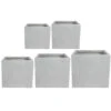 Amfa Square Planters - Set Of 5 - Grey -Greencore Store Amfa Square Planters Set of 5 Grey