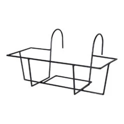 Amy Artstone Balcony Planter Holder - Black -Greencore Store Amy Artstone Balcony Planter Holder Black 38x26x21cm