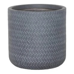 Angle Cylinder Plant Pot - Grey 14 Angle Cylinder Plant Pot - Grey -Greencore Store Angle Cylinder Plant Pot Grey