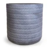 Angle Cylinder Plant Pot - Grey -Greencore Store Angle Cylinder Plant Pot Grey 30x30cm