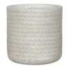 Angle Cylinder Plant Pot - White -Greencore Store Angle Cylinder Plant Pot White
