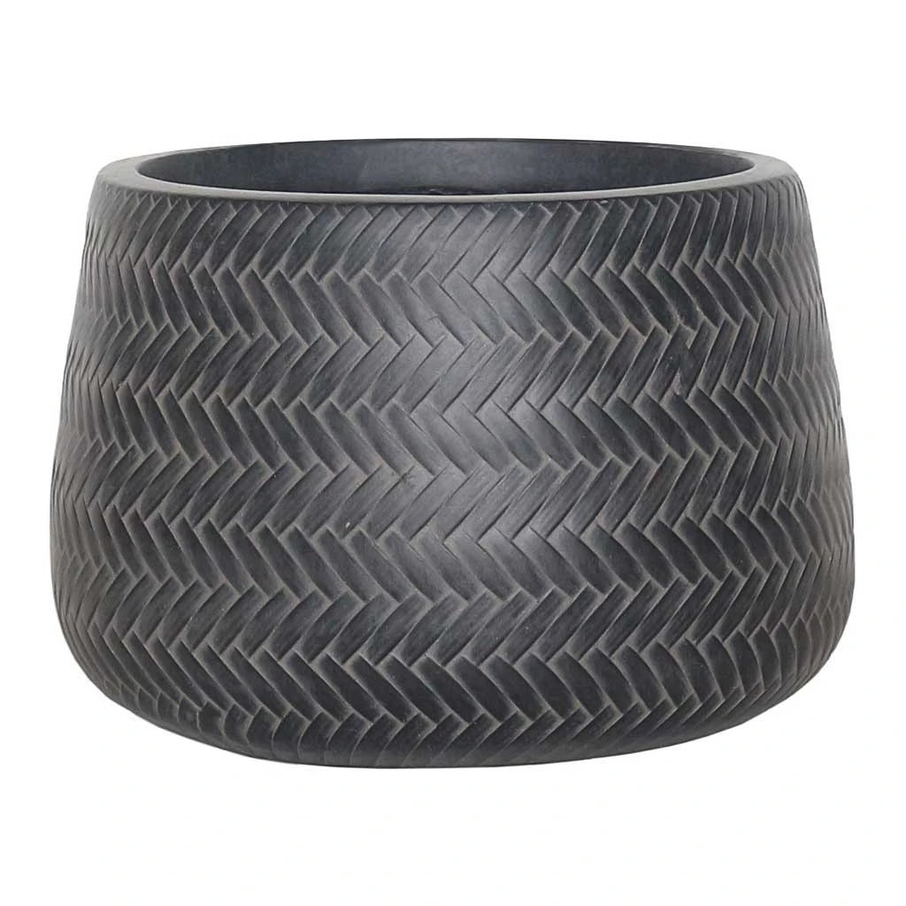 Angle Darcy Plant Pot - Anthracite 3 Angle Darcy Plant Pot - Anthracite