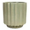 Bourton Scalloped Plant Pot - Sage -Greencore Store Bourton Scalloped Plant Pot Sage 18x18cm