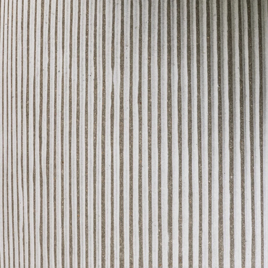 Harith Plant Pot - Ridged White Stripe 8 Harith Plant Pot - Ridged White Stripe - Image 6