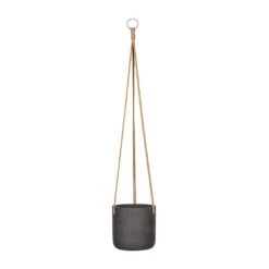 Charlie Hanging Plant Pot - Black Washed -Greencore Store Charlie Hanging Plant Pot Black Washed Medium b27f3a1a f49a 4f43 b556 a867f2133a6e