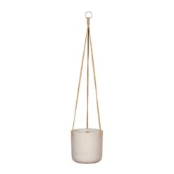 Charlie Hanging Plant Pot - Grey Washed -Greencore Store Charlie Hanging Plant Pot Grey Washed Large