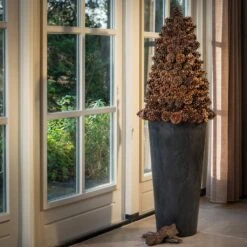 Claire Artstone Tall Planter - Black 10 Claire Artstone Tall Planter - Black -Greencore Store Claire Artstone Tall Planter Black 2