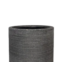 Cody Plant Vase - Ridged Dark Grey -Greencore Store Cody Plant Vase Ridged Dark Grey 28x45cm 3