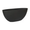 Dorant Refined Oval Plant Bowl - Volcano Black -Greencore Store Dorant Refined Oval Plant Bowl Volcano Black 43x17.5x16cm