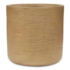 Dune Cylinder Planter - Almond 12 Dune Cylinder Planter - Almond -Greencore Store Dune Cylinder Planter Almond 44x44cm