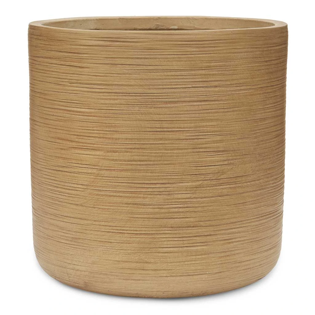 Dune Cylinder Planter - Almond 5 Dune Cylinder Planter - Almond - Image 3