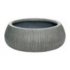 Eileen Plant Bowl - Ridged Dark Grey -Greencore Store Eileen Plant Bowl Ridged Dark Grey