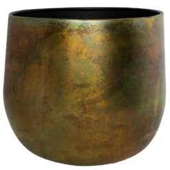 Elisa Metal Plant Pots - Set Of 3 - Vintage Green -Greencore Store Elisa Metal Plant Pots Set of 3 Vintage Green Single