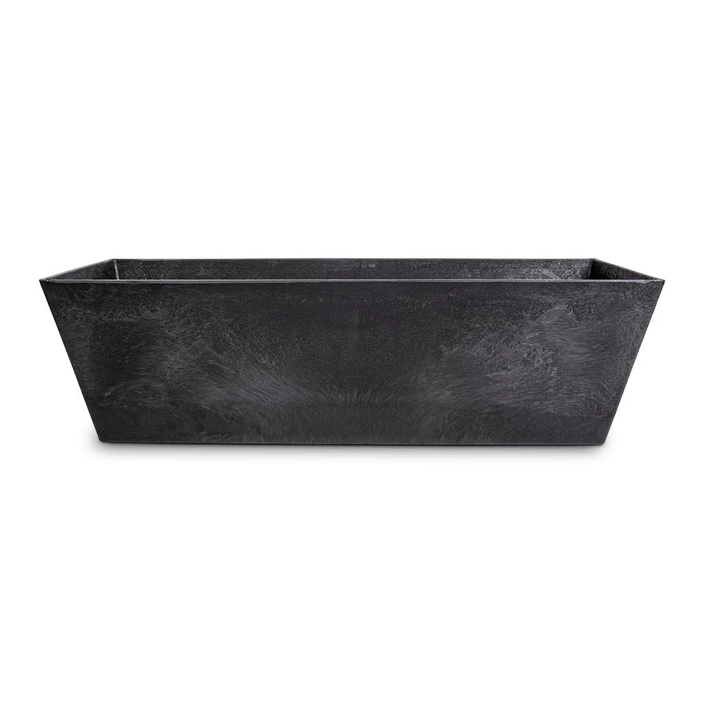 Ella Artstone Balcony Trough Planter - Black 6 Ella Artstone Balcony Trough Planter - Black - Image 4