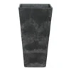 Ella Artstone Tall Planter - Black -Greencore Store Ella Artstone Tall Planter Black 40x40x90cm