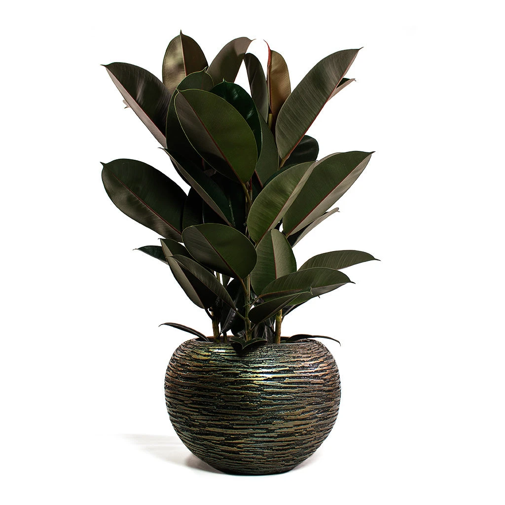 Luxe Lite Wrinkle Globe Planter - Bronze 8 Luxe Lite Wrinkle Globe Planter - Bronze - Image 6
