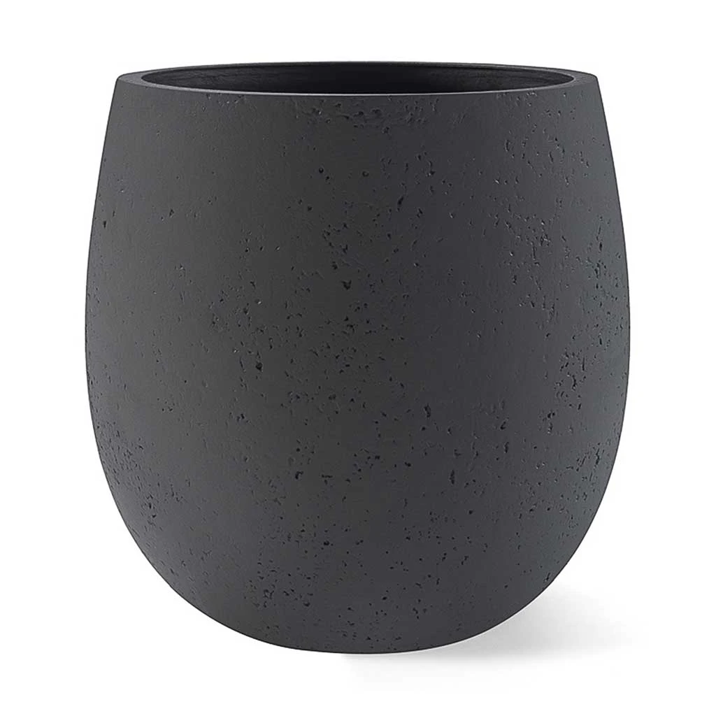 Grigio Balloon Plant Pot - Anthracite Concrete 3 Grigio Balloon Plant Pot - Anthracite Concrete