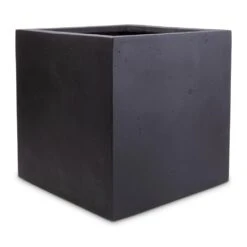 Grigio Cube Planter - Anthracite Concrete -Greencore Store Grigio Cube Planter Anthracite Concrete 30x30x30cm