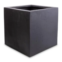Grigio Cube Planter - Anthracite Concrete -Greencore Store Grigio Cube Planter Anthracite Concrete 40x40x40cm