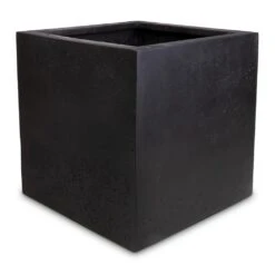 Grigio Cube Planter - Anthracite Concrete -Greencore Store Grigio Cube Planter Anthracite Concrete 50x50x50cm
