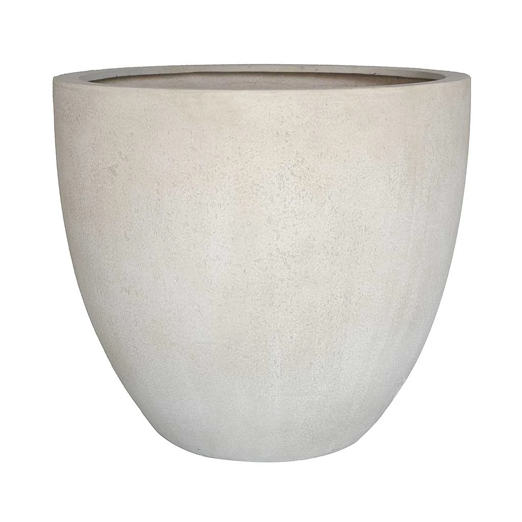 Grigio Egg Pot Planter - Antique White Concrete 7 Grigio Egg Pot Planter - Antique White Concrete - Image 5