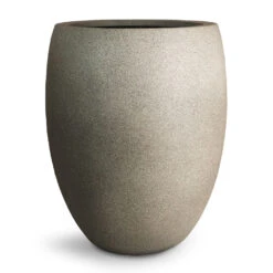Grigio Tall Balloon Planter - Natural Concrete