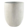 Grigio Tall Egg Pot Planter - Antique White Concrete -Greencore Store Grigio Tall Egg Pot Planter Antique White Concrete 30x35cm