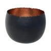 Hammered Bowl - Black With Copper 1 Hammered Bowl - Black With Copper -Greencore Store Hammered Bowl Black Copper30