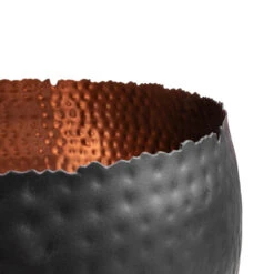 Hammered Bowl - Black With Copper -Greencore Store Hammered Bowl Black with Copper SWATCH 2