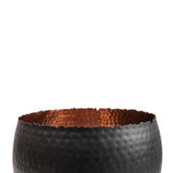 Hammered Bowl - Black With Copper -Greencore Store Hammered Bowl Black with Copper SWATCH 3