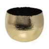 Hammered Bowl - Gold With Black 1 Hammered Bowl - Gold With Black -Greencore Store Hammered Bowl Gold Black30cm