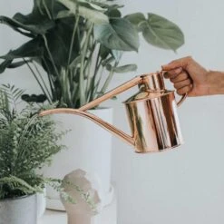 Haws Fazeley Flow Watering Can - Two Pint Copper -Greencore Store Haws Fazeley Flow Two Pint Copper LS1
