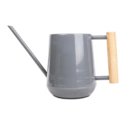 Indoor Watering Can 0.7L - Charcoal With Beech Handle -Greencore Store Indoor Watering Can 0.7L Charcoal with Beech Handle
