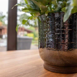 Jayla Plant Pot - Espresso -Greencore Store Jayla Espresso 2