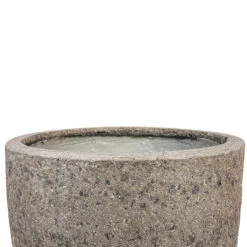 Jesslyn Cement & Stone Plant Pot - Granite Grey -Greencore Store Jesslyn Cement Stone Plant Pot Granite Grey 33x29cm 2