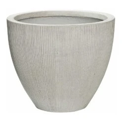 Jesslyn Plant Pot - Ridged Cement