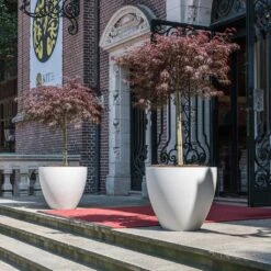 Jesslyn Refined Planter - Natural White 17 Jesslyn Refined Planter - Natural White -Greencore Store Jesslyn Refined Planter Natural White Doorway Planters