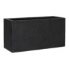 Jort Granite Trough Planter - Midnight Black 1 Jort Granite Trough Planter - Midnight Black -Greencore Store Jort Granite Trough Planter Midnight Black 100x40x50cm