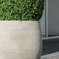 Jumbo Orb Planter - Stone Washed -Greencore Store Jumbo Orb Planter Stone Washed Close Up