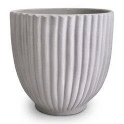 Lagos Plant Pot - Cement -Greencore Store Lagos Plant Pot Cement 23x23.5cm