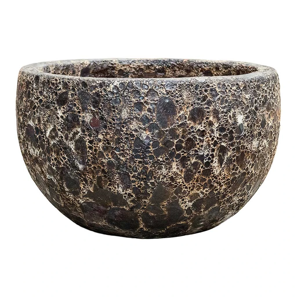 Lava Bowl Relic Planter - Black 3 Lava Bowl Relic Planter - Black