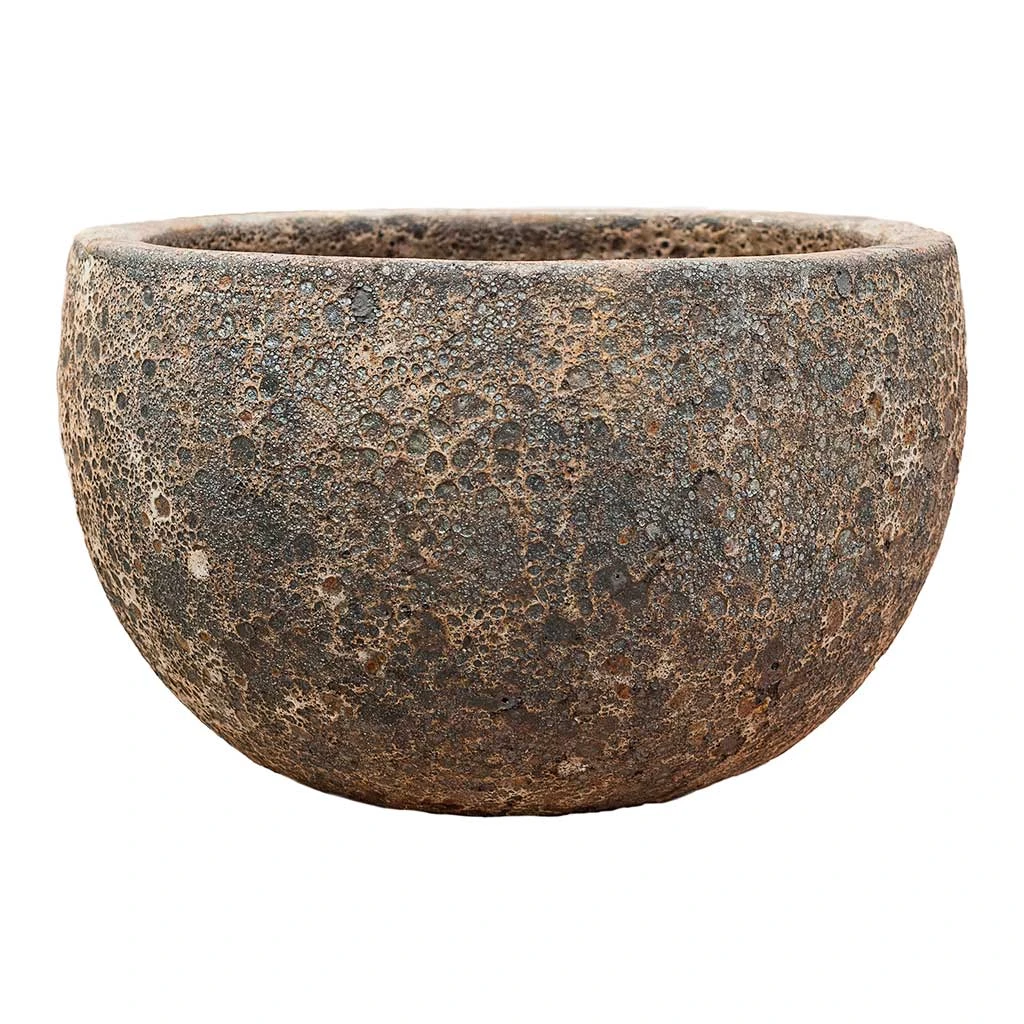 Lava Bowl Relic Planter - Rust 3 Lava Bowl Relic Planter - Rust
