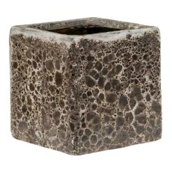 Lava Cube Relic Planter - Black -Greencore Store Lava Cube Relic Planter Black Small