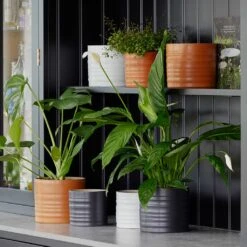 Hadleigh Plant Pot - Charcoal -Greencore Store Lifestyle Hadleigh Plant Pot a8f821c4 ef75 4ab7 b78a 21936757ff12