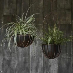 Kensington Tall Hanging Plant Pot - Copper -Greencore Store Lifestyle Kensington Hanging Plant Pot Copper 30x34cm